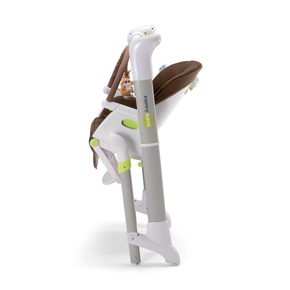 Silla alta y columpio Pali Pappy Rock en gris perla- Bambi Baby