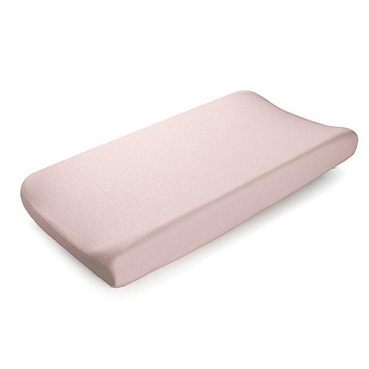 Liz and Roo Petal Pink Linen Blend Crib Sheet- Bambi Baby