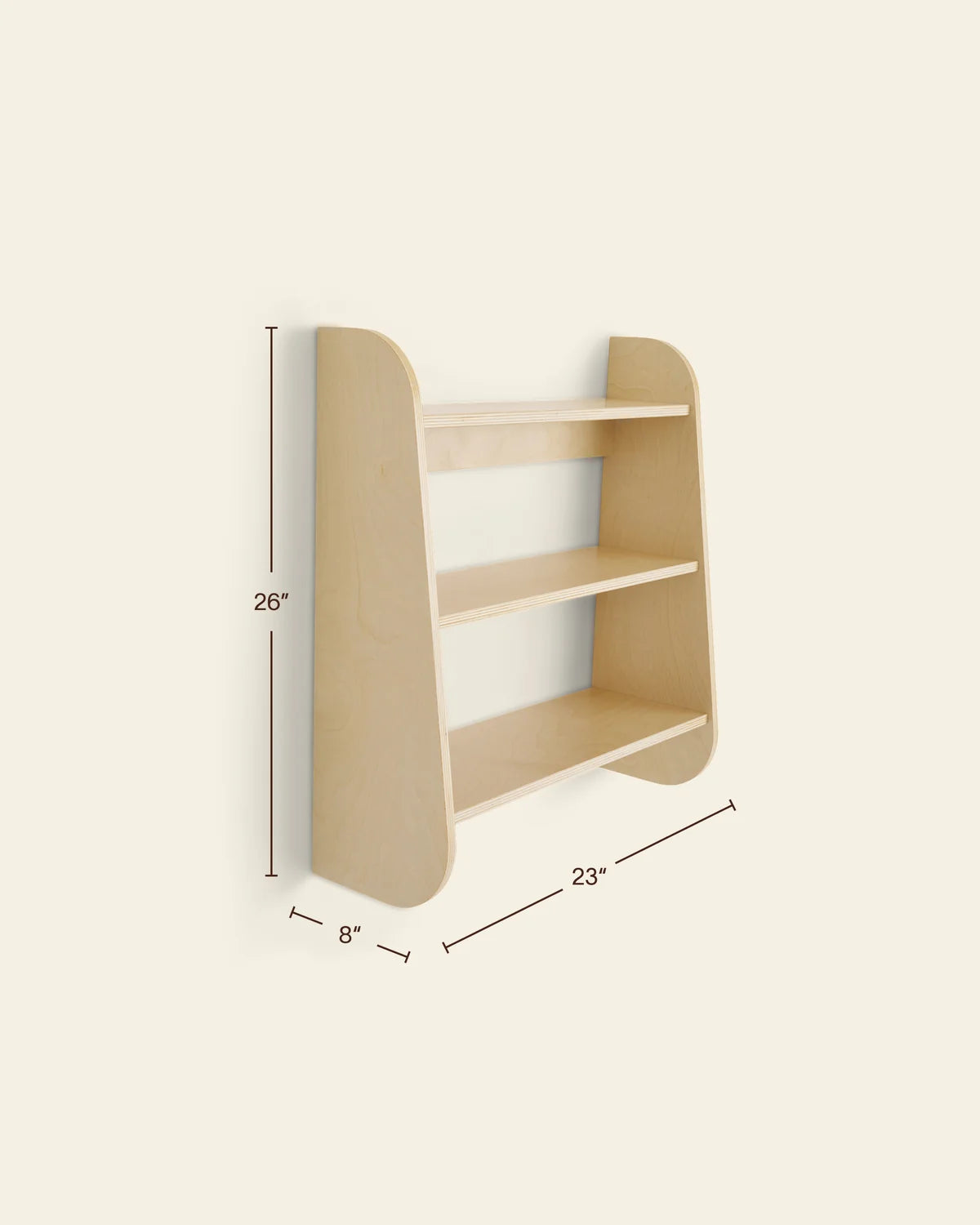 Piccalio Wall Shelf - Birch- Bambi Baby