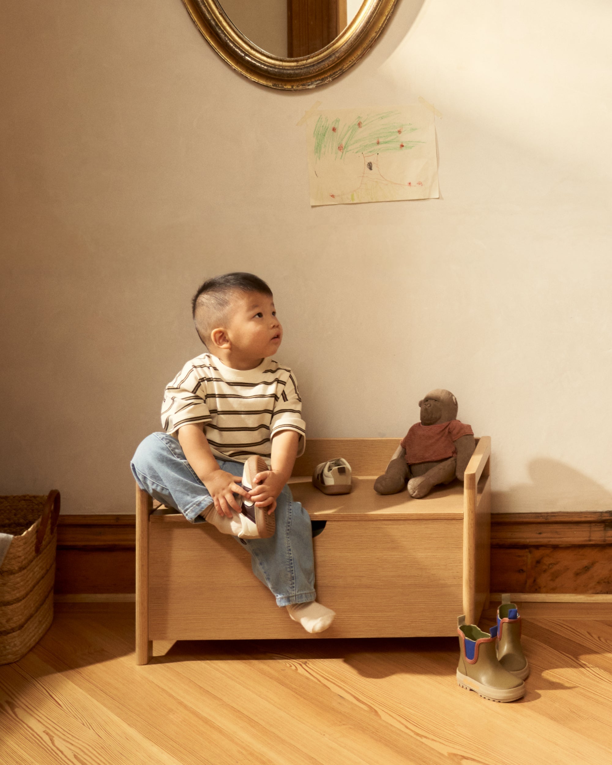 Piccalio Toy Box - Oak- Bambi Baby