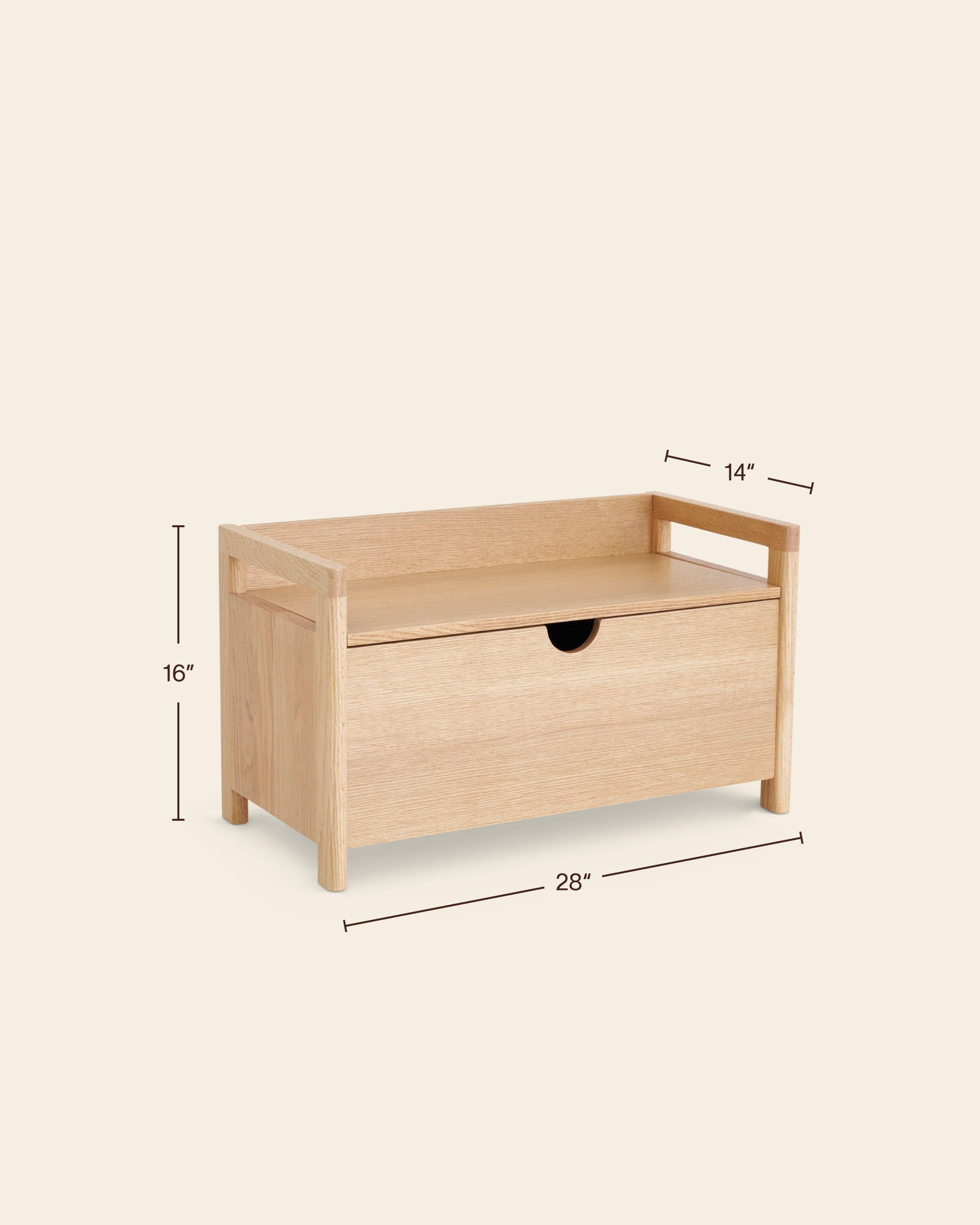 Piccalio Toy Box - Oak- Bambi Baby