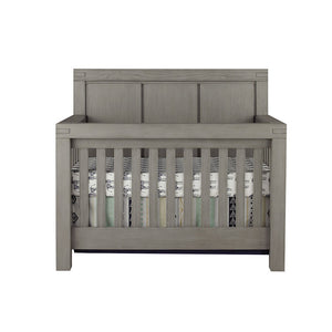 Rustic Stonington Gray Oxford Baby Piermont Convertible Crib - Front View | Bambi Baby