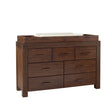 Oxford Baby Piermont Collection Changing Topper in Rustic Farmhouse Brown - Bambi Baby