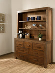 Oxford Baby Piermont Collection Hutch em marrom rústico de fazenda - Bambi Baby