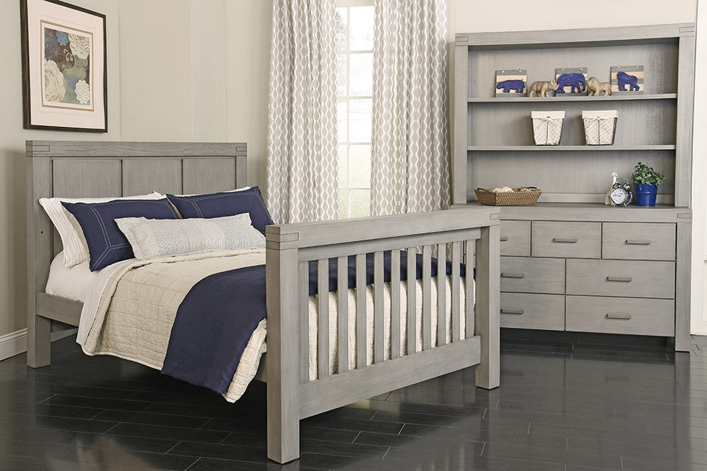 Oxford Piermont Collection Full Bed Conversion Kit in Rustic Stonington Gray - Factory 10 Production Only- Bambi Baby