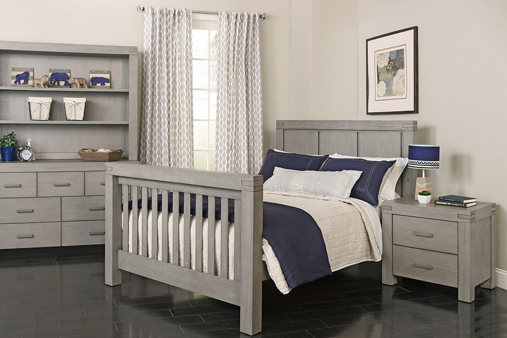 Oxford Piermont Collection Full Bed Conversion Kit in Rustic Stonington Gray - Factory 10 Production Only- Bambi Baby