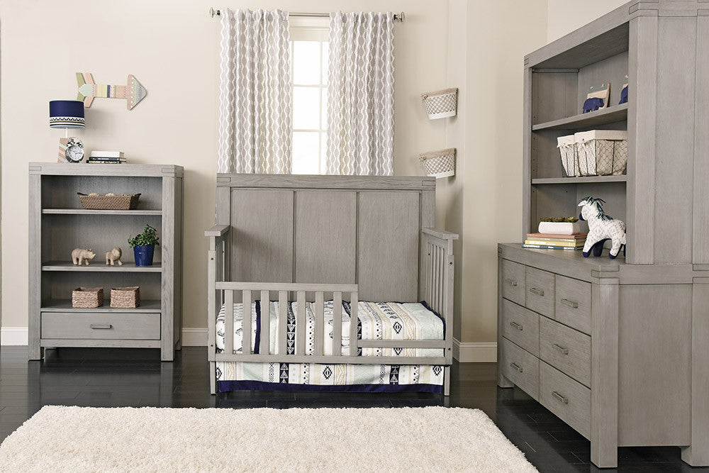 Oxford Piermont Collection Guard Rail in Rustic Stonington Gray- Bambi Baby