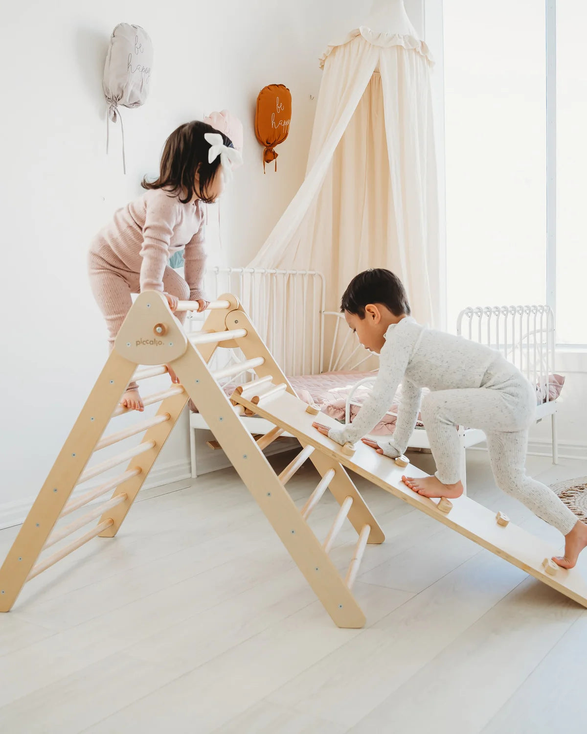 Piccalio Climber | Pikler Triangle Set - Birch- Bambi Baby