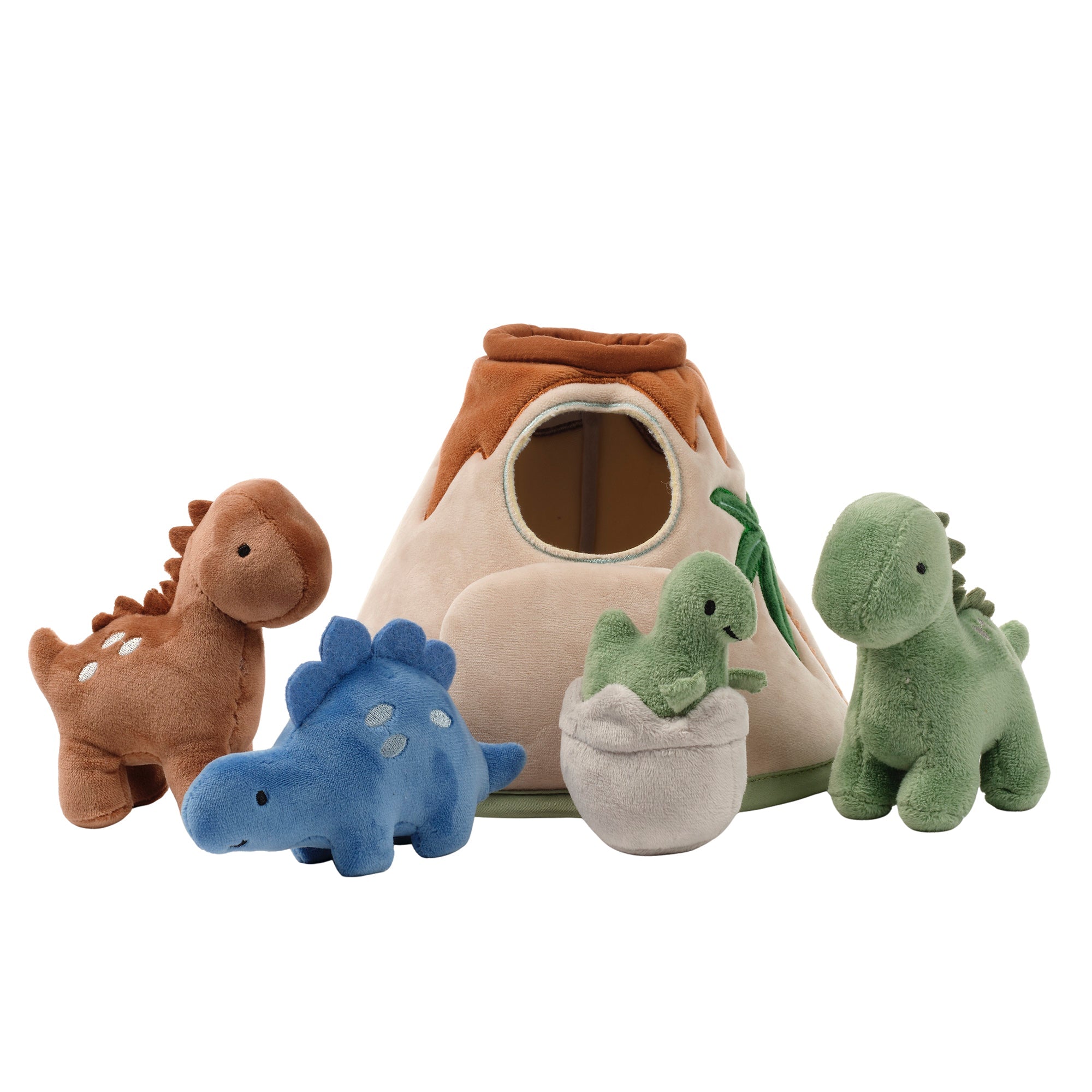Lambs & Ivy Dino-Might Volcano Plush Toy Play Set- Bambi Baby
