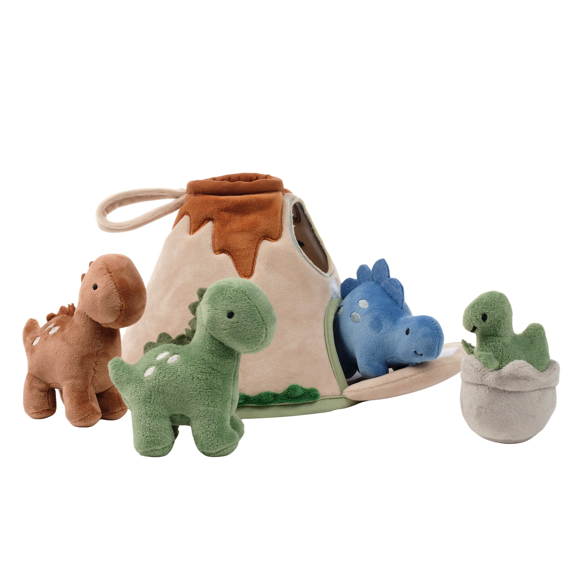 Lambs & Ivy Dino-Might Volcano Plush Toy Play Set- Bambi Baby