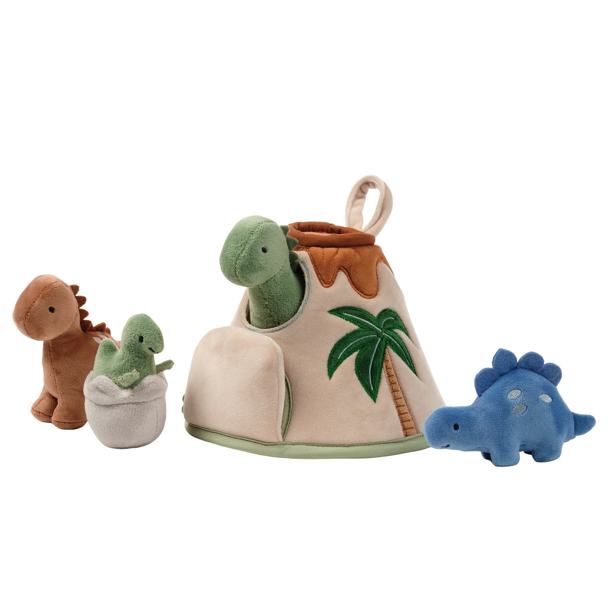 Lambs & Ivy Dino-Might Volcano Plush Toy Play Set- Bambi Baby