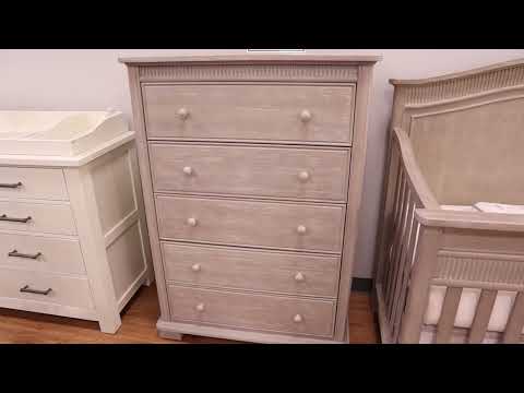 Dolce Babi Florenza Full Panel Convertible Crib in Dove Grey - Bambi Baby