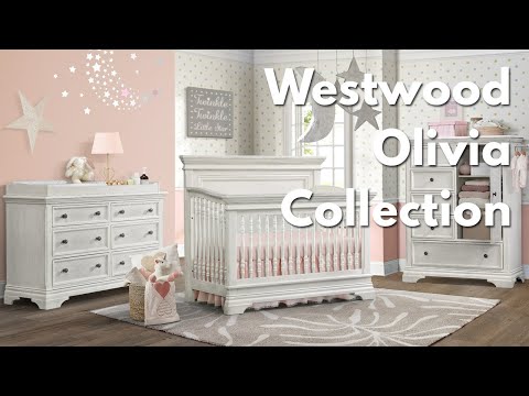 Berço arqueado Westwood Olivia em branco escovado - Bambi Baby