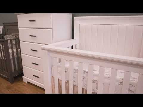 Natart Taylor Double Bed Low Profile (54") - Blush Panel - Bambi Baby