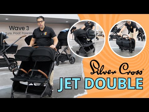 Cochecito doble Silver Cross Jet - Negro - Bambi Baby