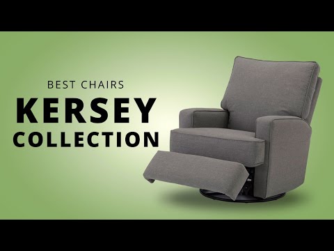 Best Chairs Kersey Swivel Recliner in Charcoal Gray - Bambi Baby