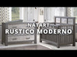 Natart Rustico Moderno Collection 4 in 1 Convertible Crib - Bambi Baby