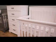 Prateleira Tulip Natart para cama de solteiro em branco - Bambi Baby