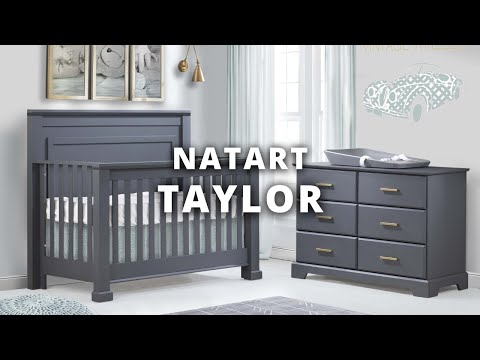 Natart Taylor Double Bed Low Profile (54") - Blush Panel - Bambi Baby