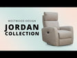 Westwood Jordan Glider - Triple Power - Lombar - Apoio de cabeça - Reclinável com USB em Camel - Bambi Baby