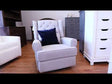 Sillón reclinable eléctrico Westwood Amelia con puerto USB en color natural - Bambi Baby