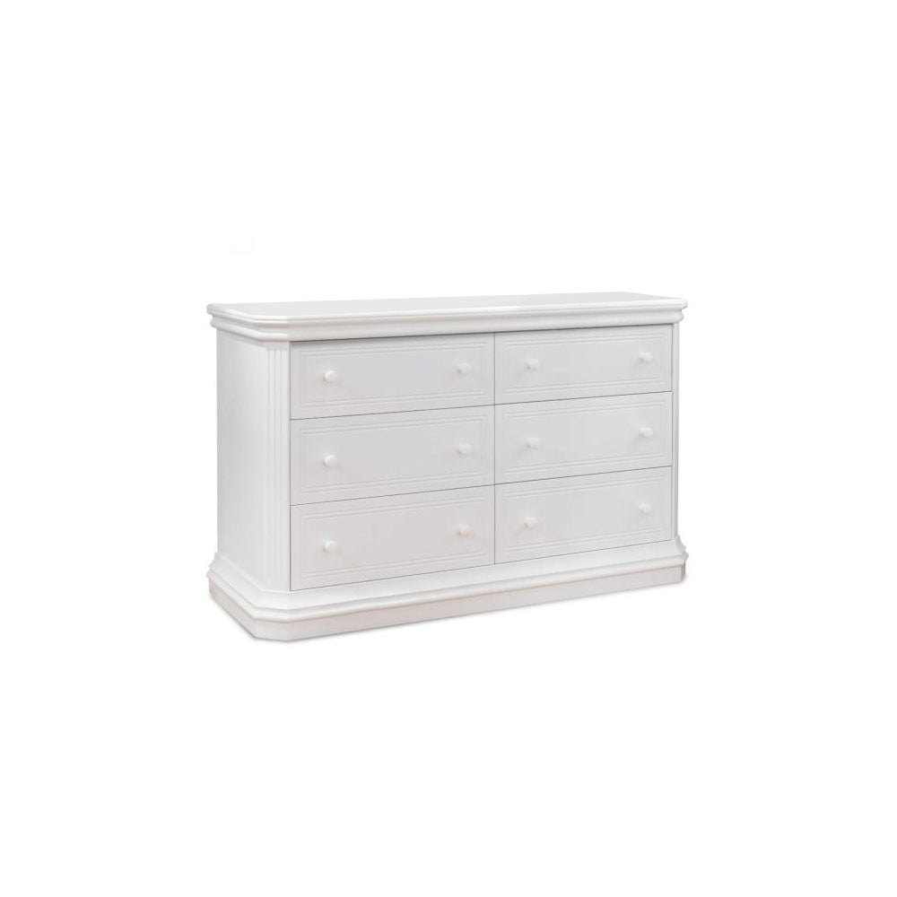 Sorelle Primo Double Dresser RTA in White- Bambi Baby
