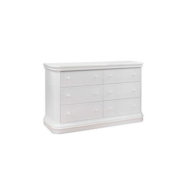 Sorelle Primo Double Dresser RTA in White- Bambi Baby