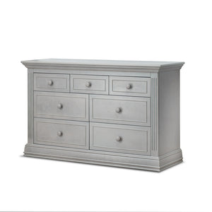 Stone Grey Sorelle Providence Double Dresser - Front View | Bambi Baby