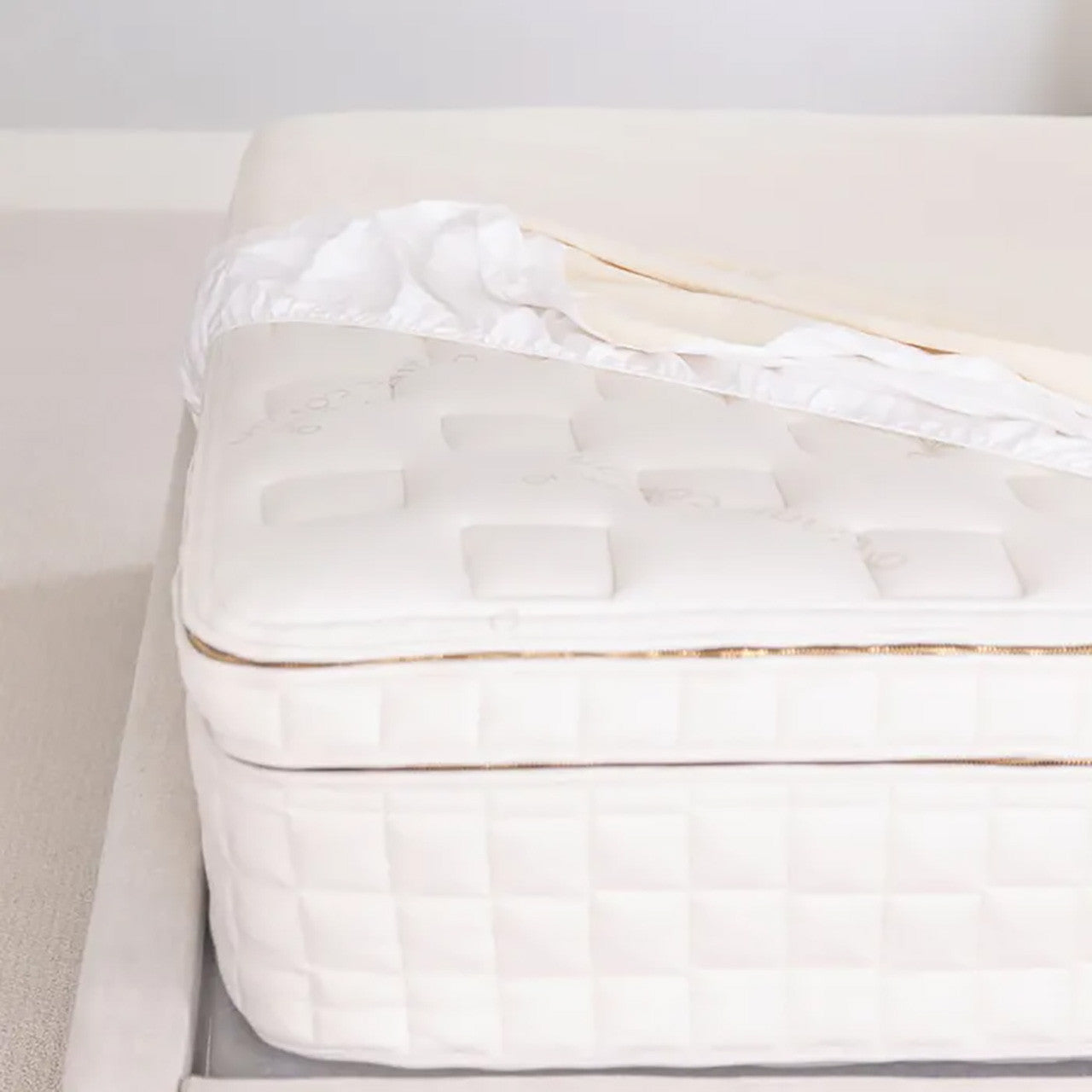 Naturepedic Waterproof Queen Fitted Pad - Natural- Bambi Baby