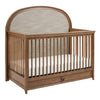 Natural Wood Maxi-Cosi Quiet Luxury Convertible Crib with Upholstered Headboard - Side View | Bambi Baby
