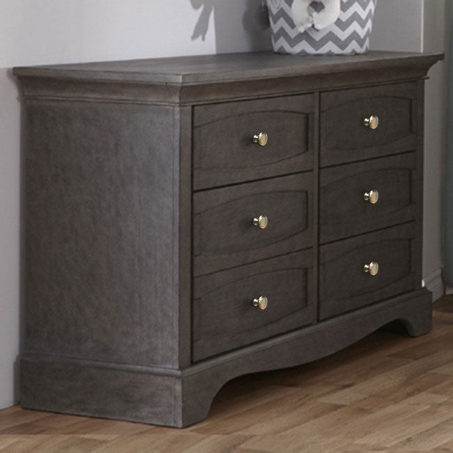 Pali Ragusa Double Dresser in Distressed Granite- Bambi Baby