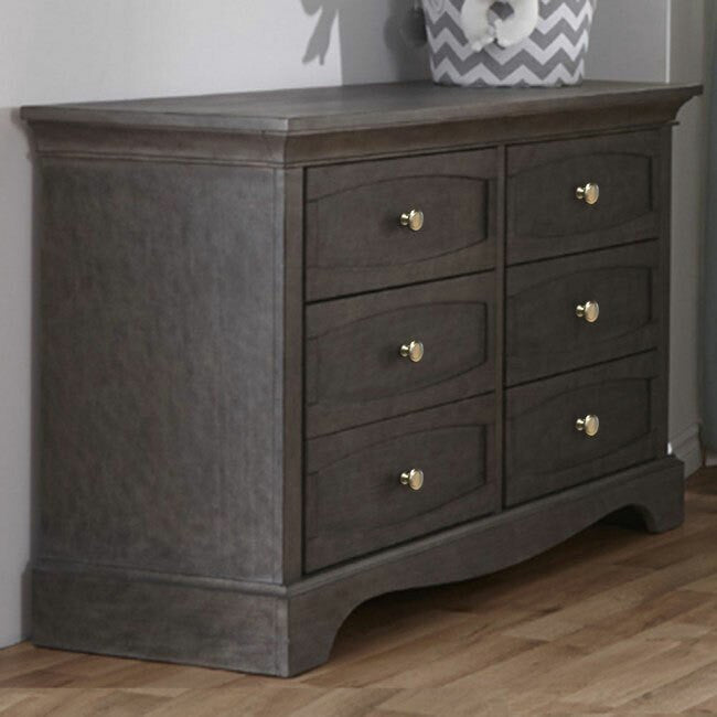 Pali Enna Double Dresser in Distressed Granite- Bambi Baby