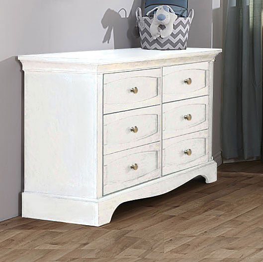 Pali Ragusa Double Dresser in Vintage White- Bambi Baby