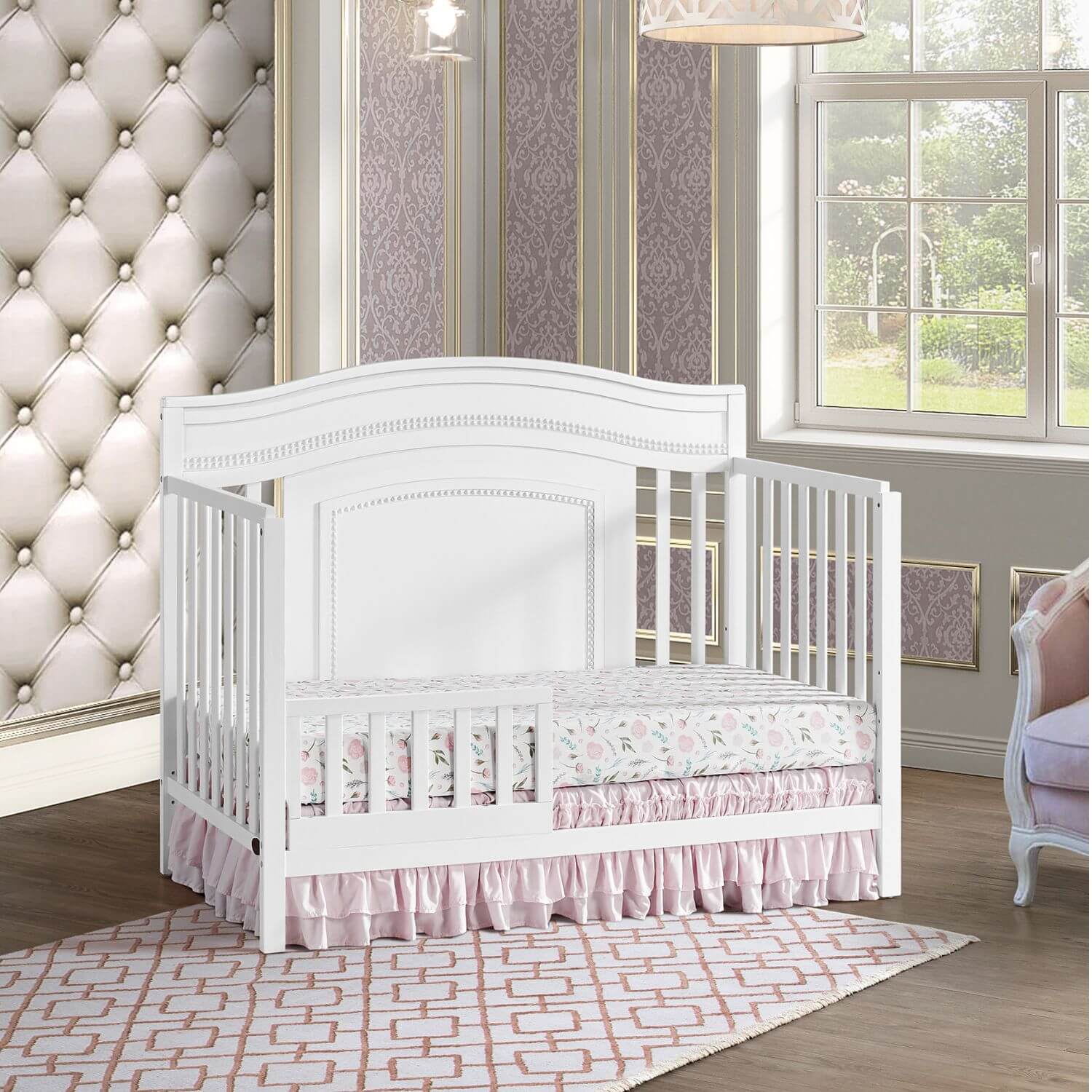 Oxford Baby Briella Toddler Bed Guard Rail - White- Bambi Baby