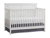 Barn White Solid Wood Oxford Baby Montauk 4-in-1 Convertible Crib - 3/4 Angle | Bambi Baby