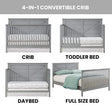 Cuna convertible 4 en 1 Oxford Baby Montauk - Bambi Baby