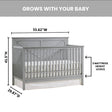 Cuna convertible 4 en 1 Oxford Baby Montauk - Bambi Baby
