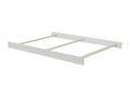 Barn White Wood Full Bed Conversion Rails - Angled View | Bambi Baby