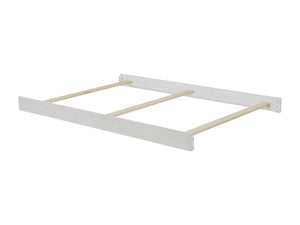 Barn White Wood Full Bed Conversion Rails - Angled View | Bambi Baby