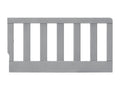 Farmhouse Gray Oxford Baby Montauk Toddler Bed Guard Rail - Front View | Bambi Baby