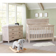 Stella Baby Remi 2 Piece Nursery Set in Sugar Coat - Convertible Flat Crib & 6 Drawer Dresser - Bambi Baby
