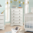 Westwood Riley 5 Drawer Chest in Brushed White - Bambi Baby