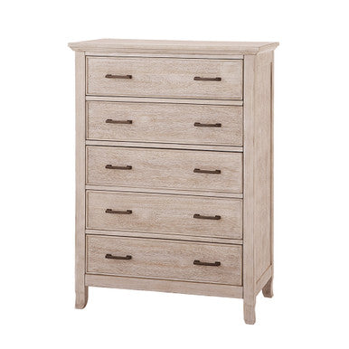 Stella Baby Remi 5 Drawer Chest in Sugarcoat- Bambi Baby