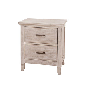 Sugarcoat Wood Stella Baby Remi Nursery Nightstand 2-Drawer - Front View | Bambi Baby