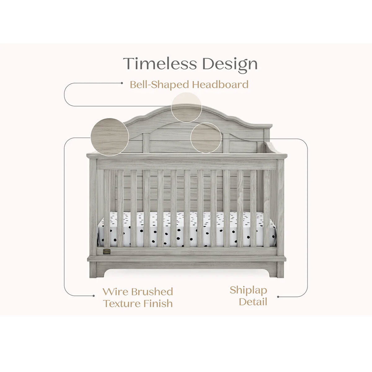 Delta Children Simmons Asher Crib- Bambi Baby