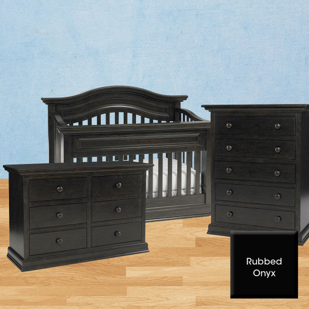 Dolce Babi Maximo 3 Piece Nursery Set in Rubbed Onyx- Bambi Baby