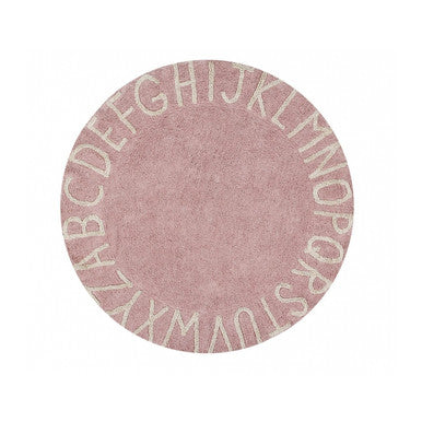 Lorena Canals Round ABC Rug in Vintage Nude/Natural- Bambi Baby
