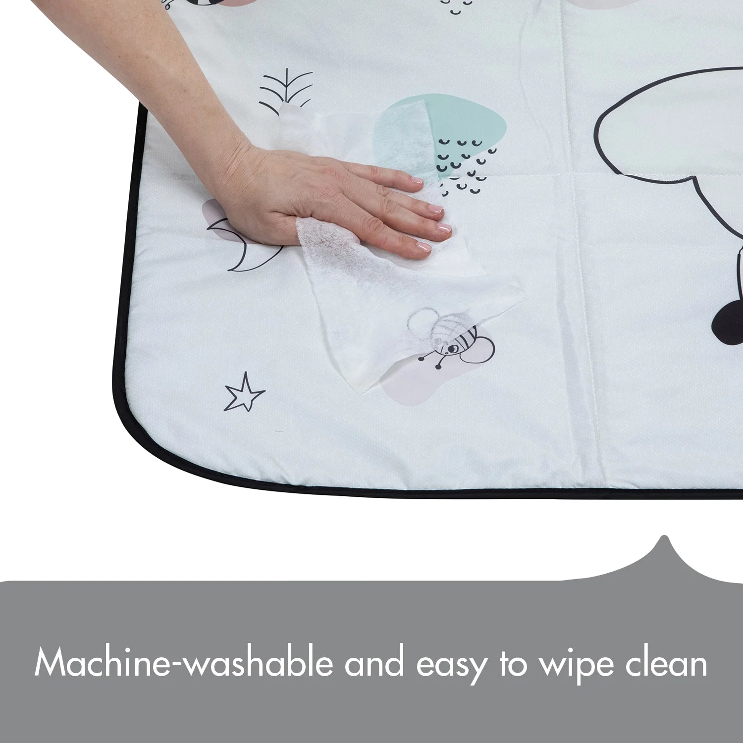 Tiny Love Black & White XL Outdoor Picnic Mat- Bambi Baby