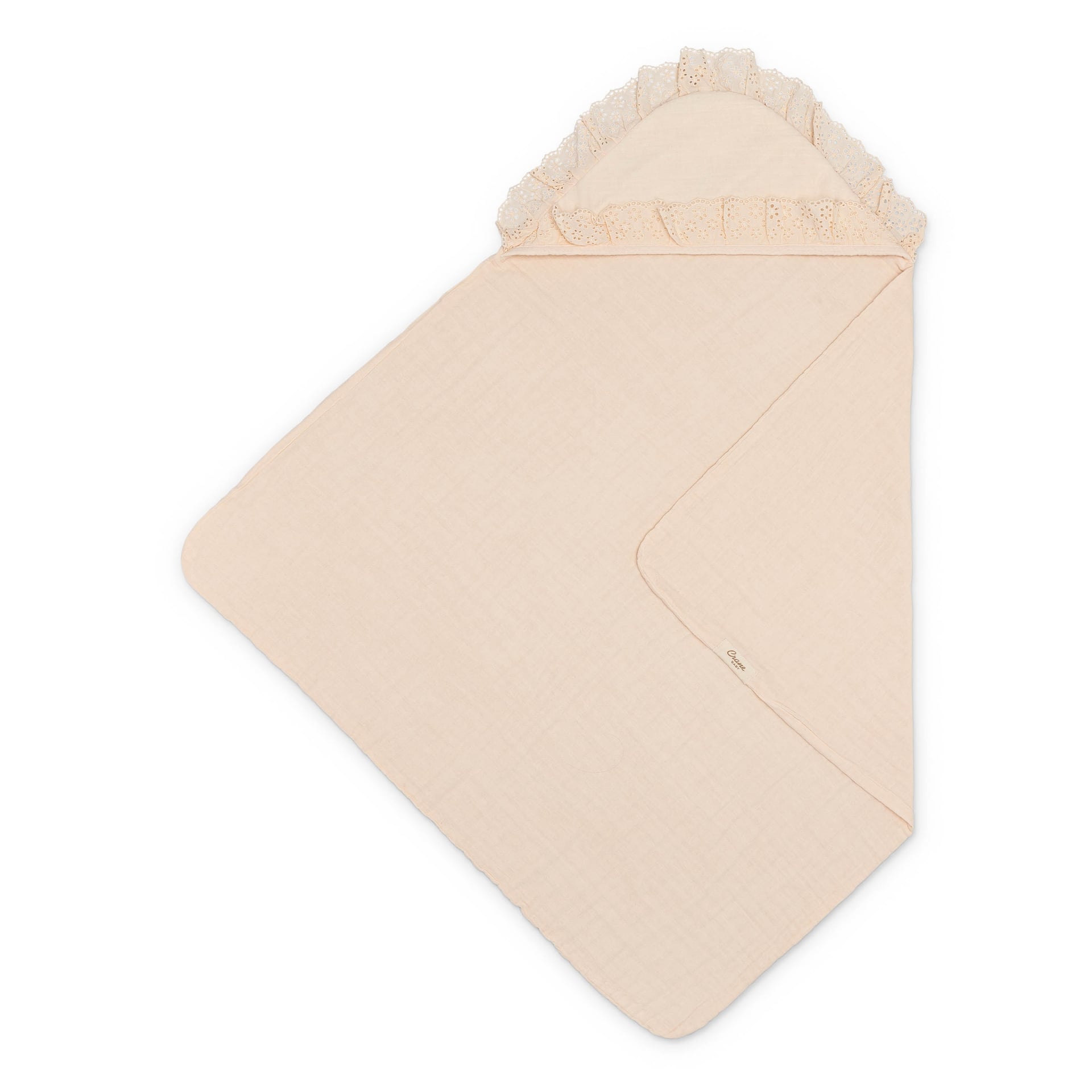 Crane Baby Violet Ruffle Hooded Baby Bath Towel- Bambi Baby