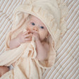Crane Baby Violet Ruffle Hooded Baby Bath Towel - Bambi Baby